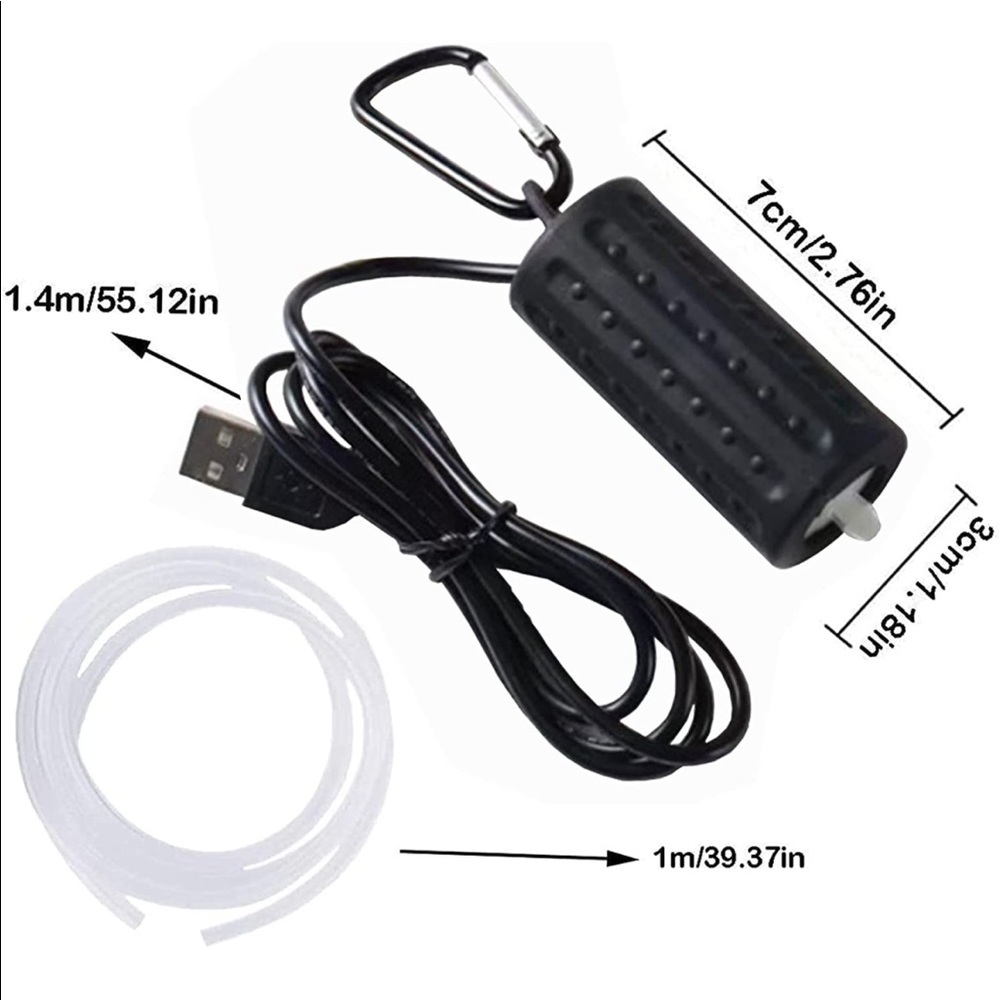 Whisper Portable USB Air Pump (Great for Air Stones)